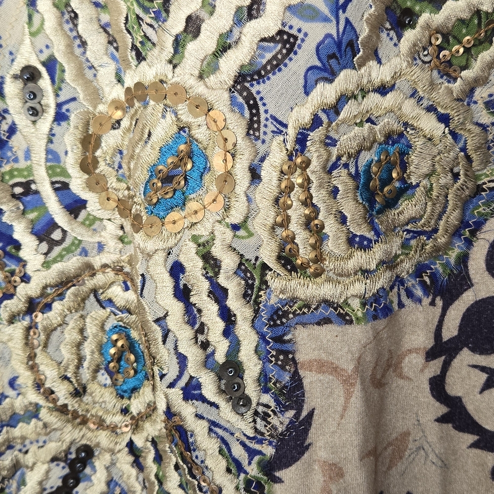 Sundance Artistic Floral Long Sleeve Top - Picture 2 of 6